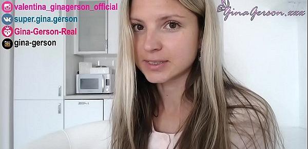  Gina Gerson , homevideo, interview, for fans, answer questions part 4, pornstar